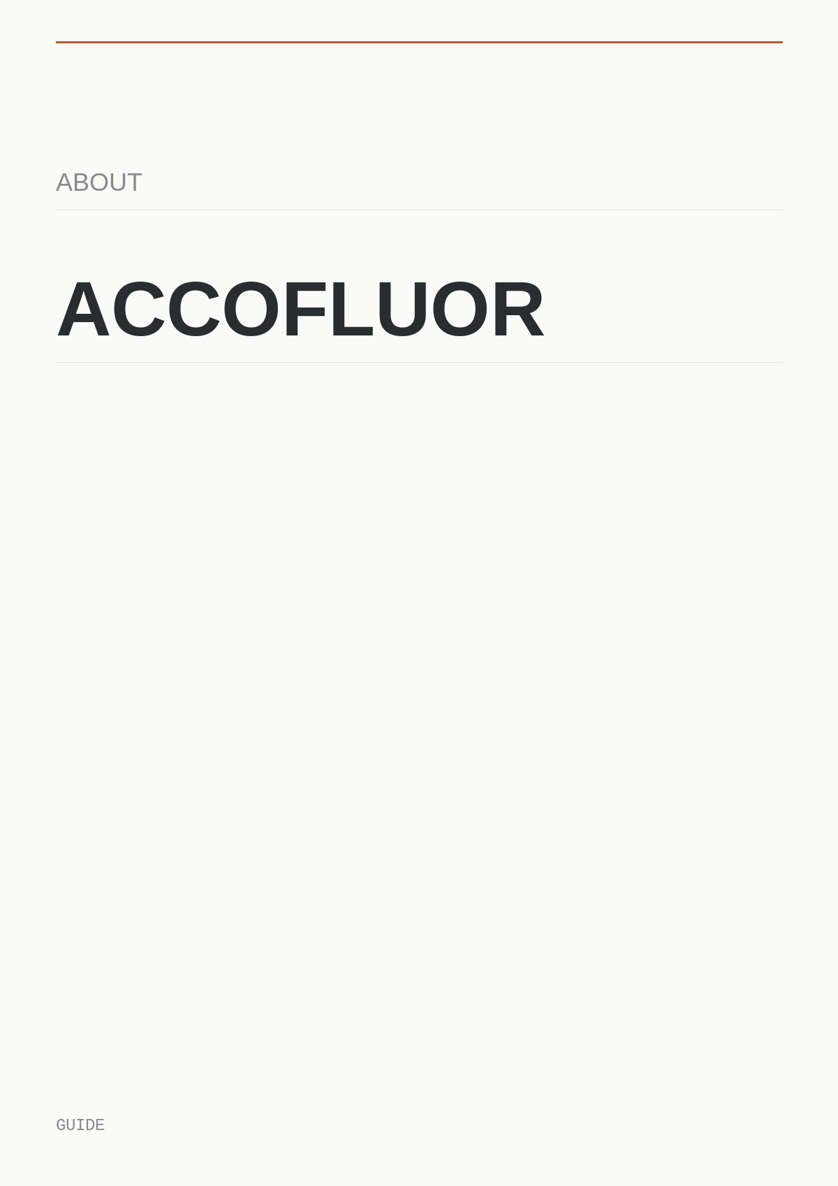 ACCOFLUOR guide preview